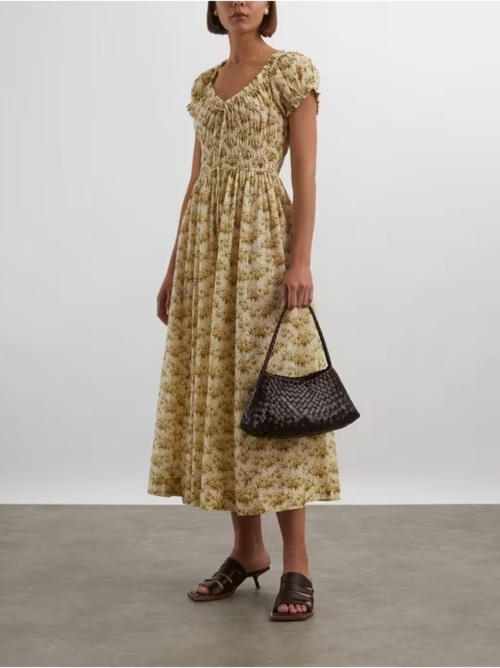 Doen Ashlynn Citron Rosier Floral Dress - Picture 3 of 5